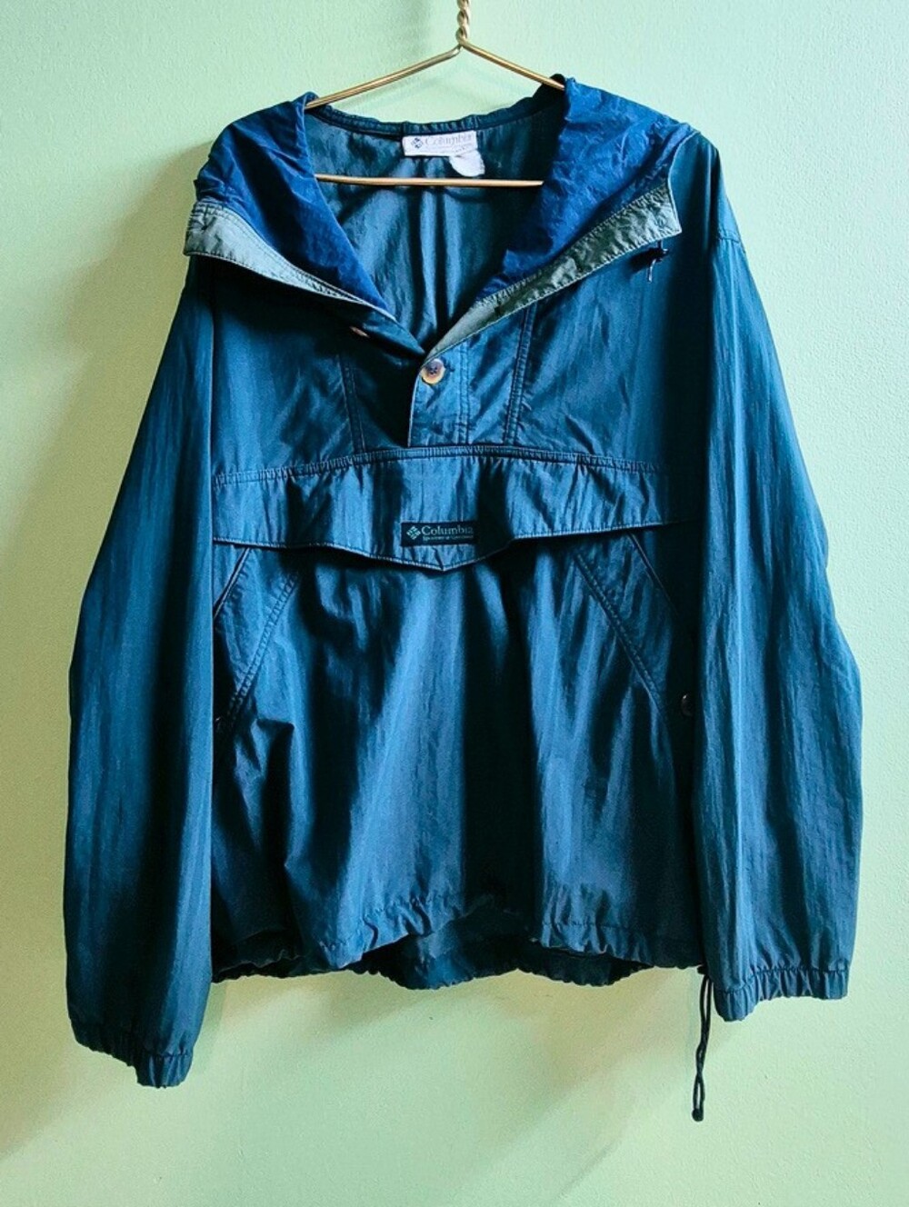 Columbia Teal Pullover Anorak Jacket